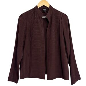 Eileen Fisher Silk Open Front Evening Jacket Size S